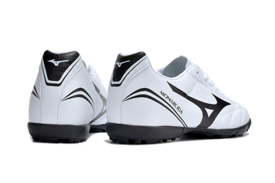 Men's Mizuno Monarcida Neo Ckassic TF Artificial Turf Low-Tops Football Shoes - White/Black