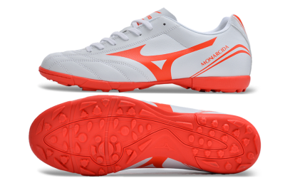 Men's Mizuno Monarcida Neo Ckassic TF Artificial Turf Low-Tops Football Shoes - White/Red