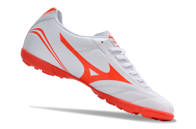 Men's Mizuno Monarcida Neo Ckassic TF Artificial Turf Low-Tops Football Shoes - White/Red
