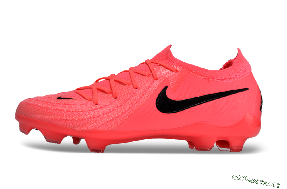 Unisex Nike Phantom Luna 2 Elite LV8 FG Firm Ground Low-Tops Football Boots - Red/Black/Pink 0