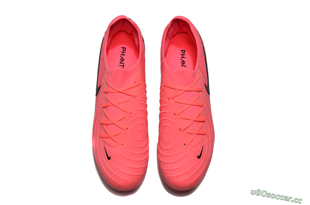 Unisex Nike Phantom Luna 2 Elite LV8 FG Firm Ground Low-Tops Football Boots - Red/Black/Pink 4