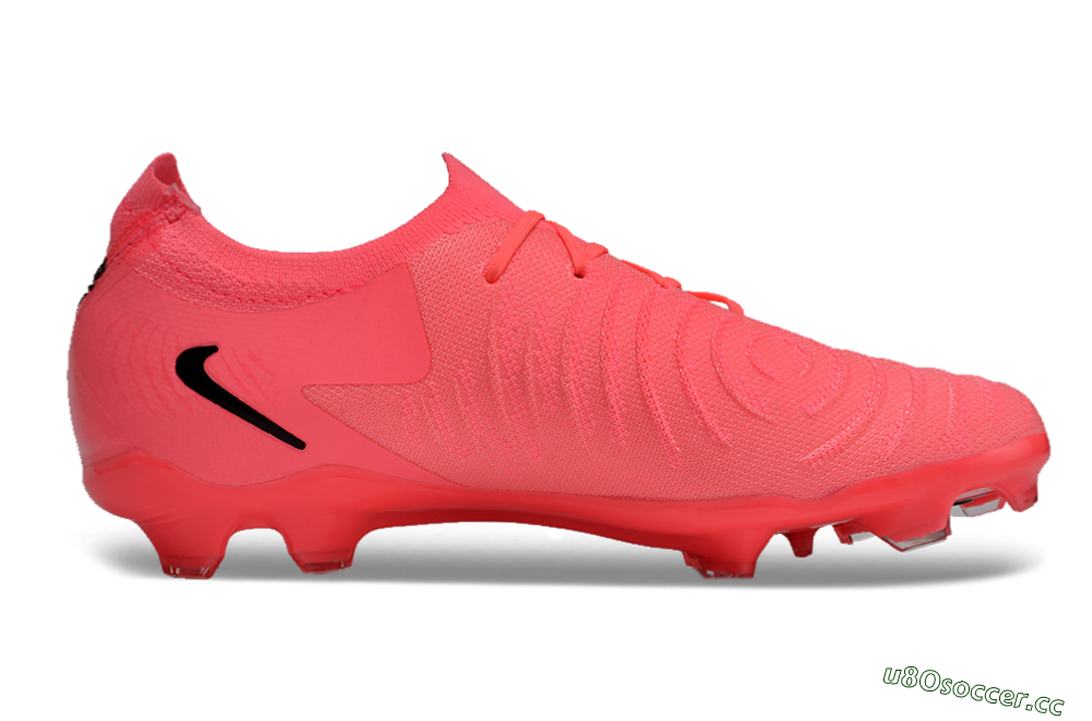 Unisex Nike Phantom Luna 2 Elite LV8 FG Firm Ground Low-Tops Football Boots - Red/Black/Pink 7