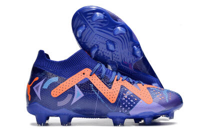 Men's Puma Future Ultimate FG Firm Ground Low-Tops Football Boots - Blue/Orange