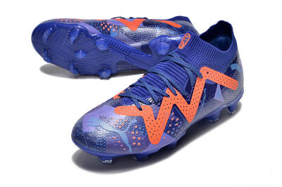 Men's Puma Future Ultimate FG Firm Ground Low-Tops Football Boots - Blue/Orange