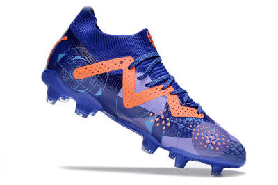 Men's Puma Future Ultimate FG Firm Ground Low-Tops Football Boots - Blue/Orange