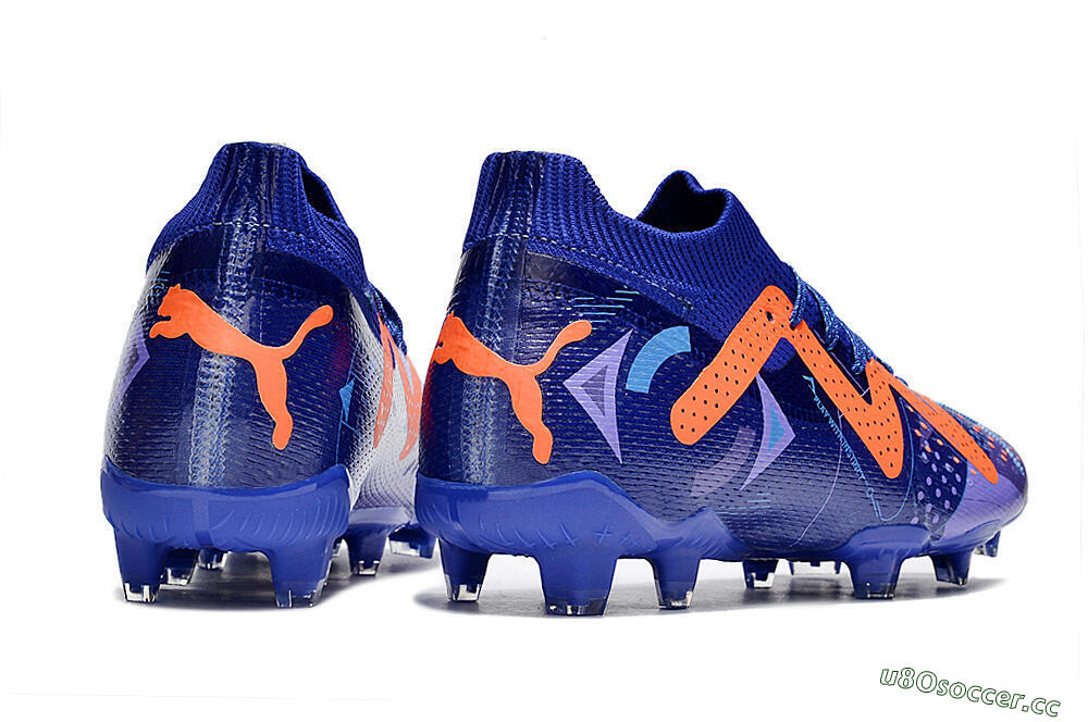 Men's Puma Future Ultimate FG Firm Ground Low-Tops Football Boots - Blue/Orange 6