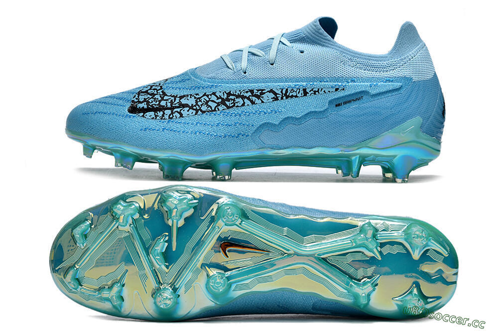 Men's Nike Phantom GX Elite FG Firm Ground Low-Tops Football Boots - Blue/Black/Gold 1