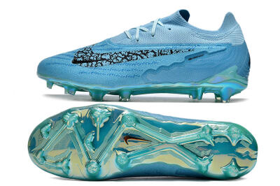 Men's Nike Phantom GX Elite FG Firm Ground Low-Tops Football Boots - Blue/Black/Gold