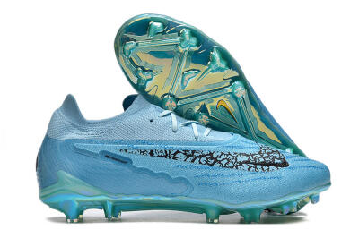 Men's Nike Phantom GX Elite FG Firm Ground Low-Tops Football Boots - Blue/Black/Gold