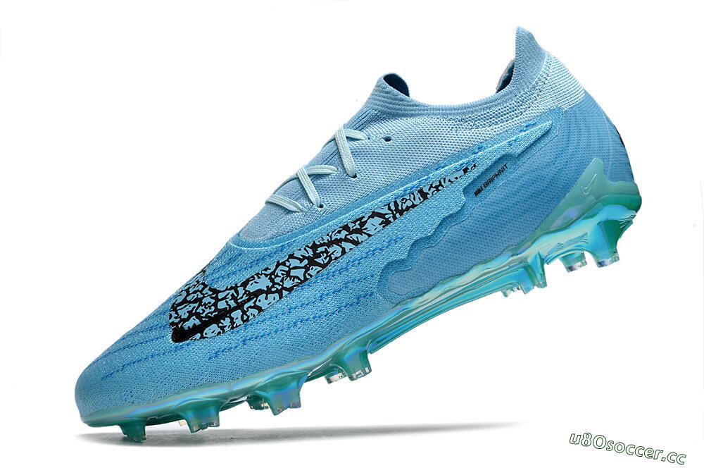 Men's Nike Phantom GX Elite FG Firm Ground Low-Tops Football Boots - Blue/Black/Gold 5