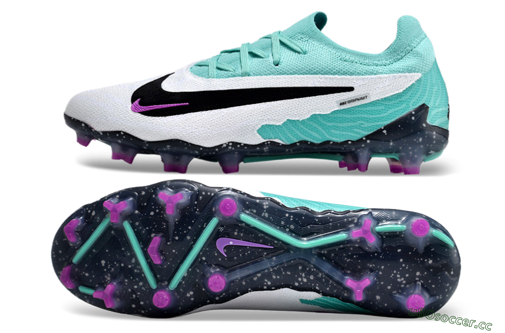 Men's Nike Phantom GX Elite Peak Ready FG Firm Ground Low-Tops Football Boots - Turquoise/Black/Fuchsia Dream/White 1