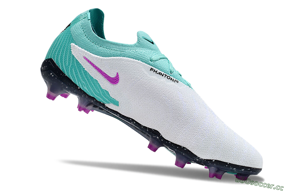 Men's Nike Phantom GX Elite Peak Ready FG Firm Ground Low-Tops Football Boots - Turquoise/Black/Fuchsia Dream/White 4