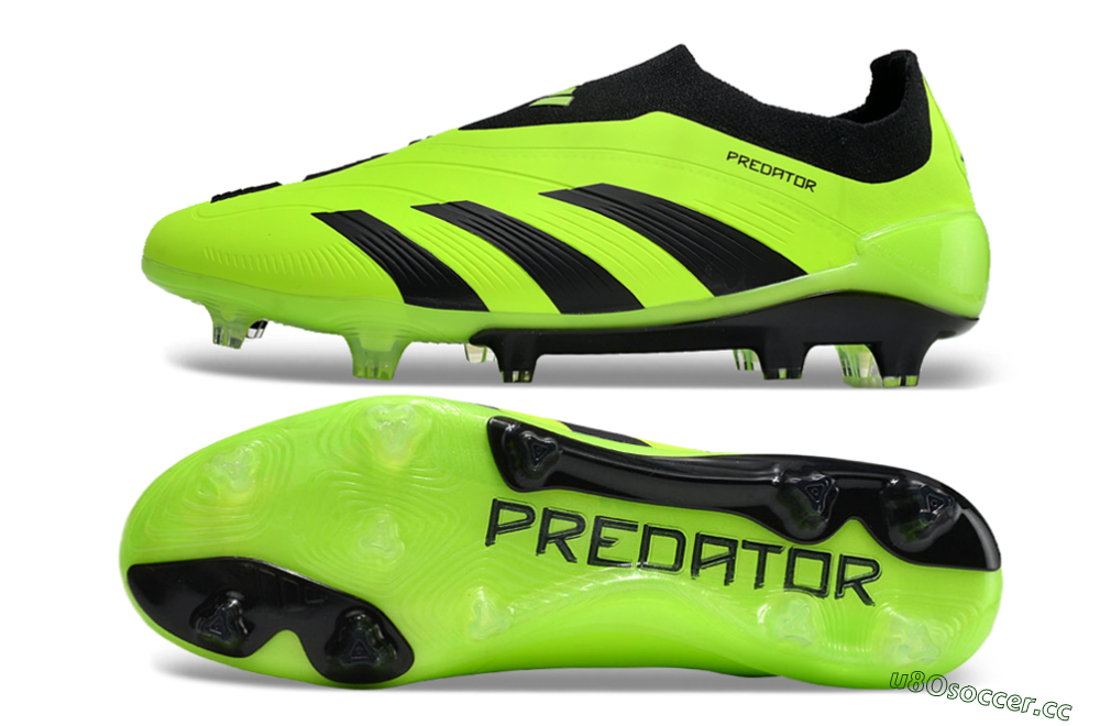 Unisex Adidas Predator Accuracy+ FG Firm Ground Low-Tops Football Boots - Yellow/Black 1