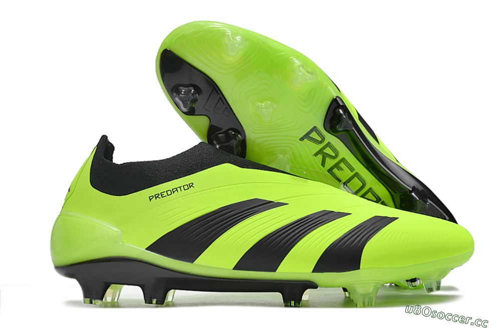 Unisex Adidas Predator Accuracy+ FG Firm Ground Low-Tops Football Boots - Yellow/Black 2