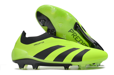 Unisex Adidas Predator Accuracy+ FG Firm Ground Low-Tops Football Boots - Yellow/Black