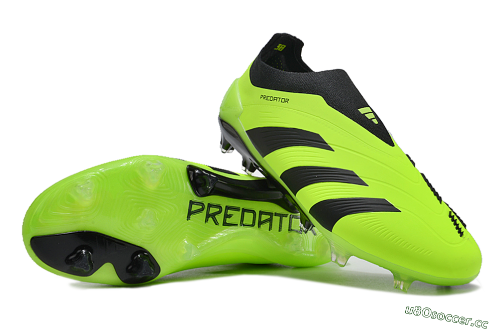 Unisex Adidas Predator Accuracy+ FG Firm Ground Low-Tops Football Boots - Yellow/Black 3