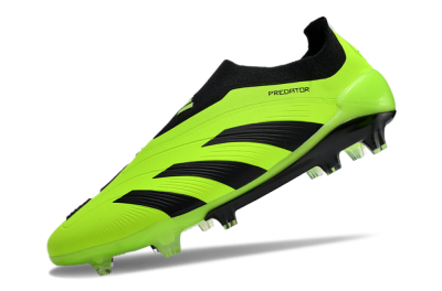 Unisex Adidas Predator Accuracy+ FG Firm Ground Low-Tops Football Boots - Yellow/Black