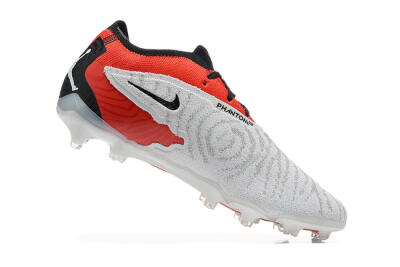 Men's Nike Phantom GX Elite FG Firm Ground Low-Tops Football Boots - White/Red/Black