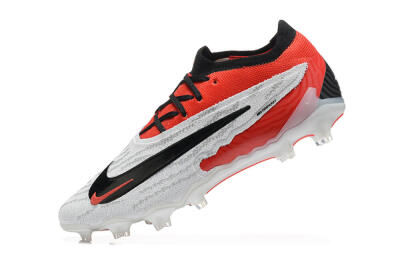 Men's Nike Phantom GX Elite FG Firm Ground Low-Tops Football Boots - White/Red/Black