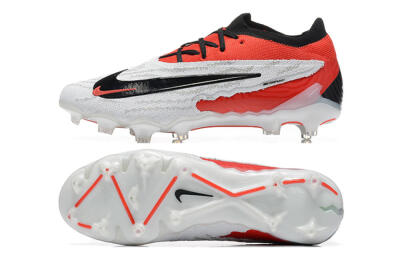Men's Nike Phantom GX Elite FG Firm Ground Low-Tops Football Boots - White/Red/Black