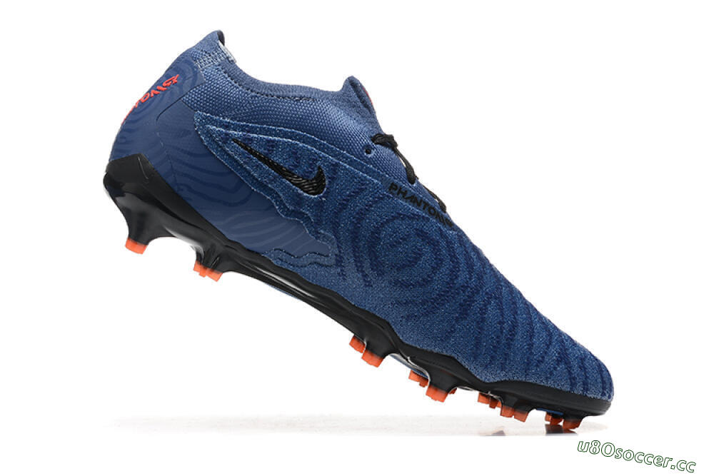Men's Nike Phantom GX Elite FG Firm Ground Low-Tops Football Boots - Blue/Orange/Black 7
