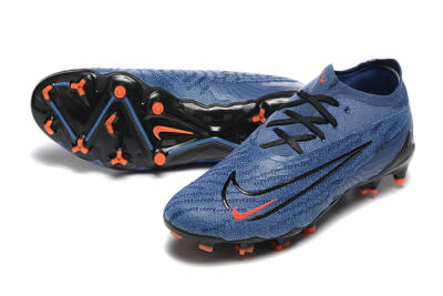 Men's Nike Phantom GX Elite FG Firm Ground Low-Tops Football Boots - Blue/Orange/Black