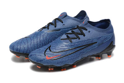 Men's Nike Phantom GX Elite FG Firm Ground Low-Tops Football Boots - Blue/Orange/Black