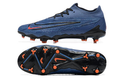 Men's Nike Phantom GX Elite FG Firm Ground Low-Tops Football Boots - Blue/Orange/Black