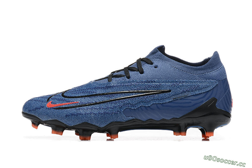 Men's Nike Phantom GX Elite FG Firm Ground Low-Tops Football Boots - Blue/Orange/Black 0