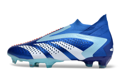Men's Adidas Predator Accuracy+ FG Firm Ground High-Tops Football Boots - Blue/White/Orange