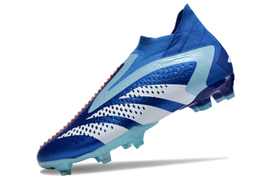 Men's Adidas Predator Accuracy+ FG Firm Ground High-Tops Football Boots - Blue/White/Orange