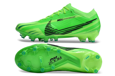 Men's Nike Air Zoom Mercurial Vapor 15 Elite AG Artificial Grass Low-Tops Football Boots - Green/Black