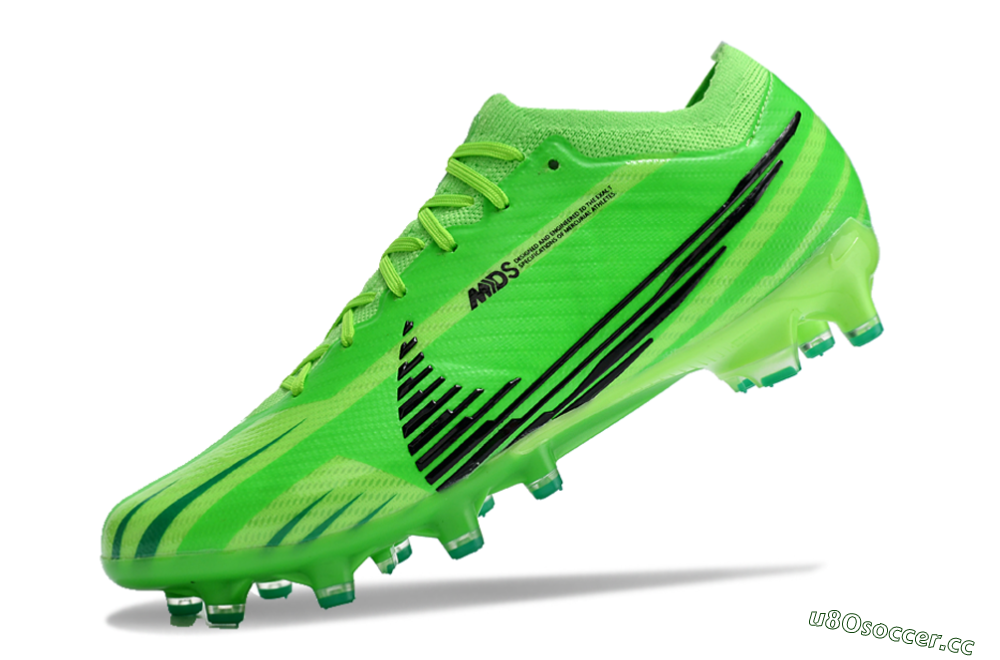 Men's Nike Air Zoom Mercurial Vapor 15 Elite AG Artificial Grass Low-Tops Football Boots - Green/Black 5