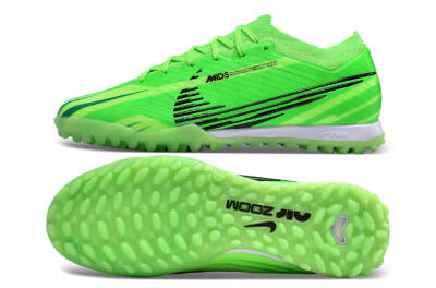 Unisex Nike Air Zoom Mercurial Vapor 15 Elite TF Artificial Turf Low-Tops Football Shoes - Green/Black/Whtie