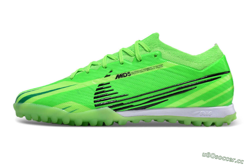 Unisex Nike Air Zoom Mercurial Vapor 15 Elite TF Artificial Turf Low-Tops Football Shoes - Green/Black/Whtie 0