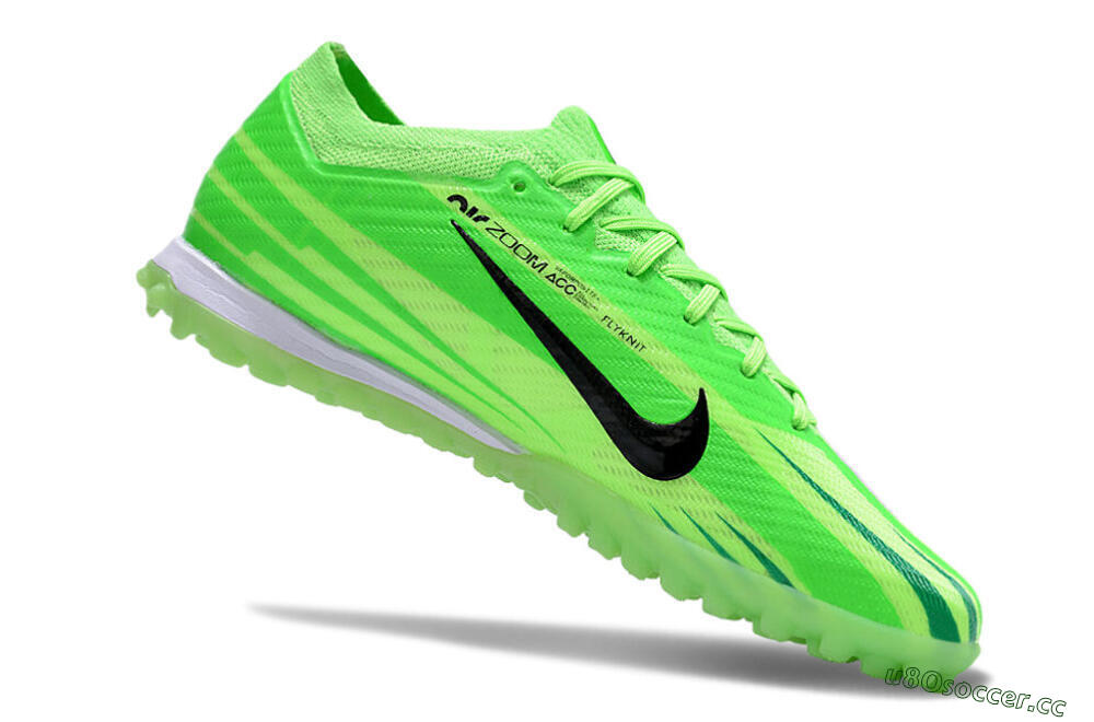 Unisex Nike Air Zoom Mercurial Vapor 15 Elite TF Artificial Turf Low-Tops Football Shoes - Green/Black/Whtie 4
