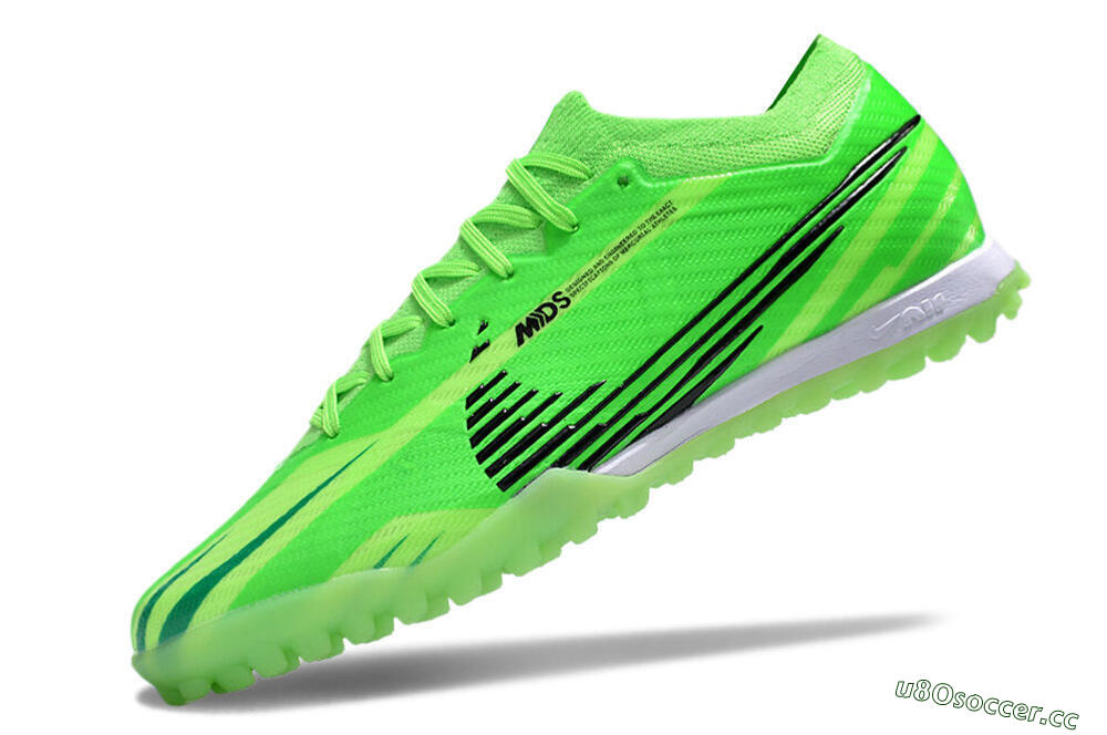 Unisex Nike Air Zoom Mercurial Vapor 15 Elite TF Artificial Turf Low-Tops Football Shoes - Green/Black/Whtie 5