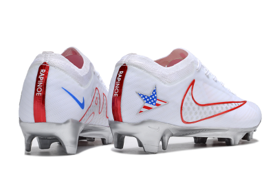 Unisex Nike Air Zoom Mercurial Vapor 15 Elite FG Firm Ground Low-Tops Football Boots - White/Red/Silver