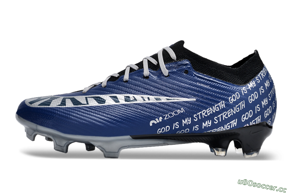Unisex Nike Air Zoom Mercurial Vapor 15 Elite FG Firm Ground Low-Tops Football Boots - Blue/Black/Silver 0