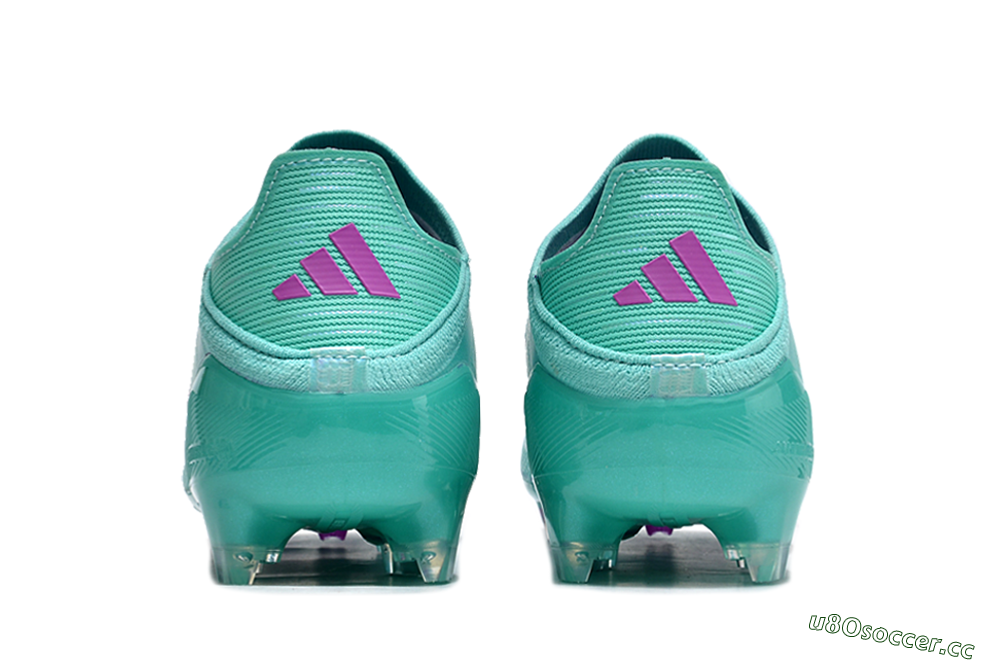 Unisex Adidas F50 Adizero FG Firm Ground Low-Tops Football Boots - Jade/Purple/Blue 5