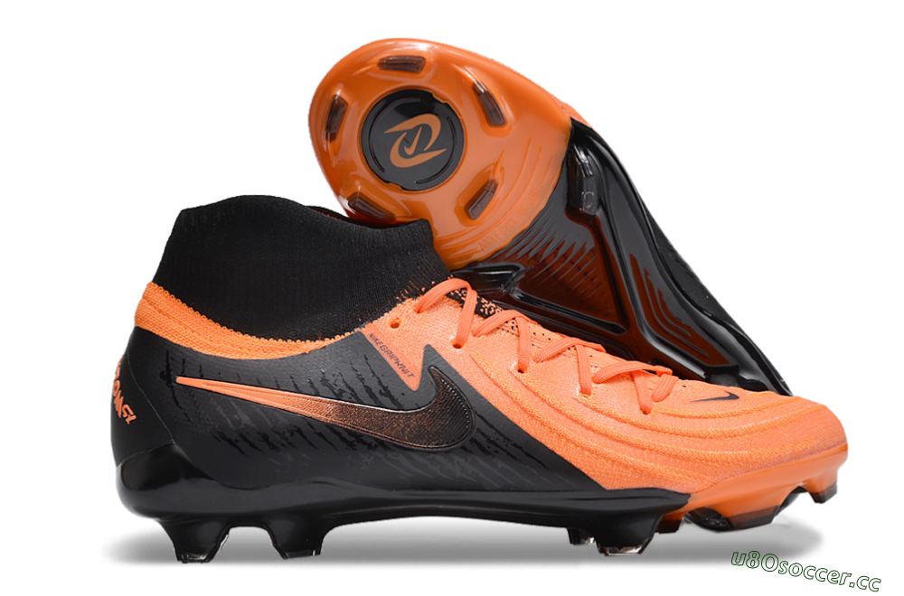 Unisex Nike Phantom Luna Elite NU FG Firm Ground High-Tops Football Boots - Orange/Black 2