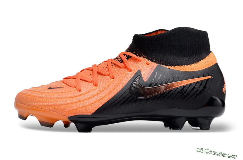 Unisex Nike Phantom Luna Elite NU FG Firm Ground High-Tops Football Boots - Orange/Black 0