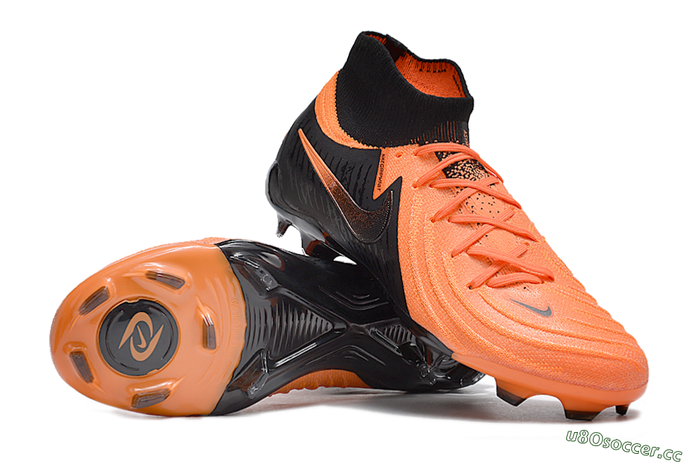 Unisex Nike Phantom Luna Elite NU FG Firm Ground High-Tops Football Boots - Orange/Black 3