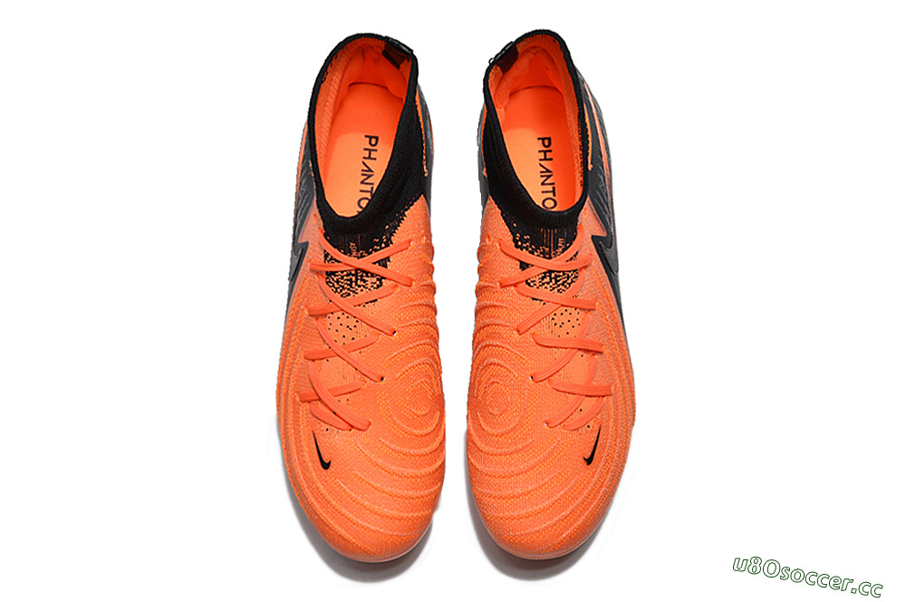 Unisex Nike Phantom Luna Elite NU FG Firm Ground High-Tops Football Boots - Orange/Black 4
