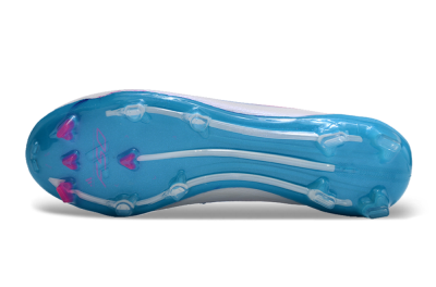 Unisex Adidas F50 Adizero FG Firm Ground Low-Tops Football Boots - White/Blue/Pink