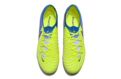 Unisex Nike Phantom Luna Elite FG Firm Ground Low-Tops Football Boots - Yellow/Blue/Pink