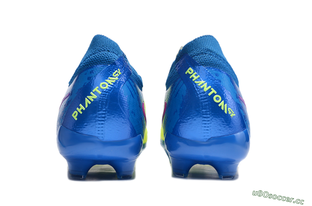 Unisex Nike Phantom Luna Elite FG Firm Ground Low-Tops Football Boots - Yellow/Blue/Pink 5