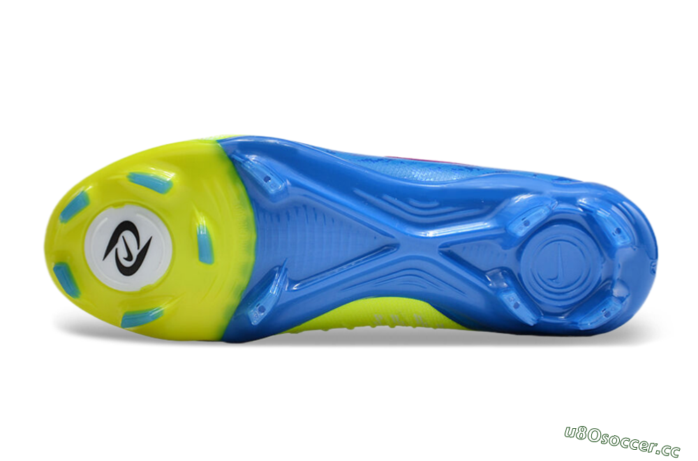 Unisex Nike Phantom Luna Elite FG Firm Ground Low-Tops Football Boots - Yellow/Blue/Pink 6