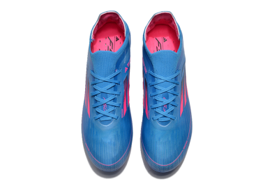 Unisex Adidas F50 Adizero FG Firm Ground Low-Tops Football Boots - Blue/Pink
