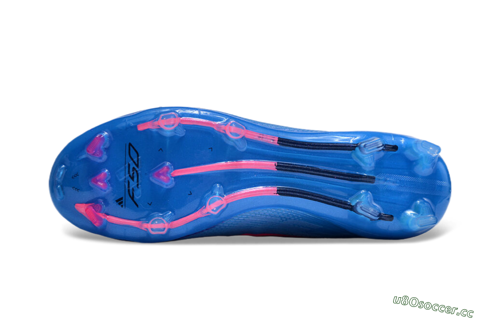 Unisex Adidas F50 Adizero FG Firm Ground Low-Tops Football Boots - Blue/Pink 6